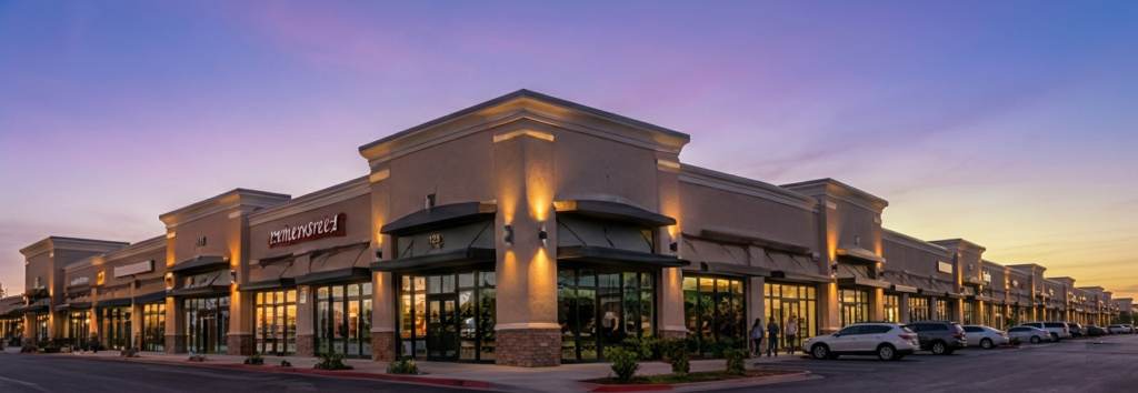 Commercial Real Estate California retail center and shopping property investment opportunity